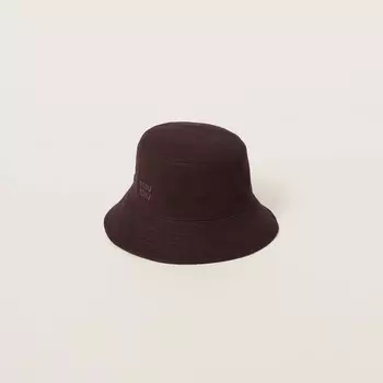 Шляпа-Ведро из габардина Miu Miu, красный