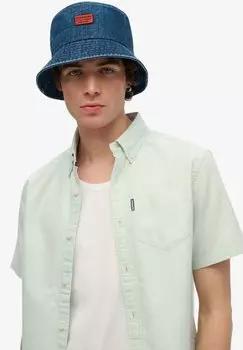 Шляпа WASHED BUCKET Superdry, синий