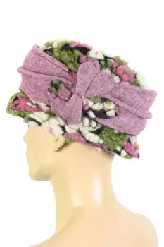 Шляпа-ведро COLLEZIONE ALESSANDRO "Queen" (1 штука), натуральная шерсть, производство Италия, розовый