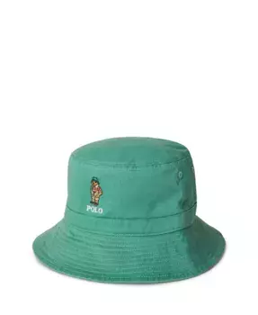 Шляпа-ведро Polo Bear из твила для мальчиков старшего возраста Polo Ralph Lauren, зеленый