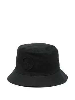 Шляпа-ведро Stone Island с вышивкой в виде компаса, черный