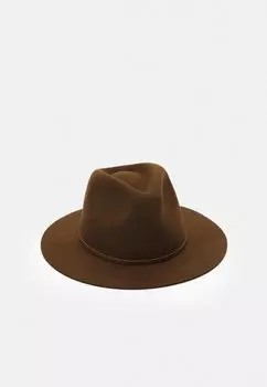 Шляпа WESLEY FEDORA UNISEX Brixton, цвет coffee