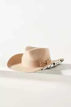 Шляпа Wyeth Cow Print Rancher, бежевый/белый/черный