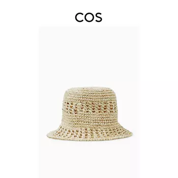 Шляпа женская Cos соломенная, бежевый