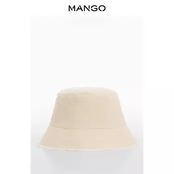 Шляпа женская Mango с необработанными краями, белый