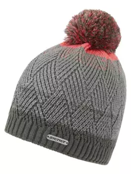 Шляпа Ziener с помпоном "IXIA", серый