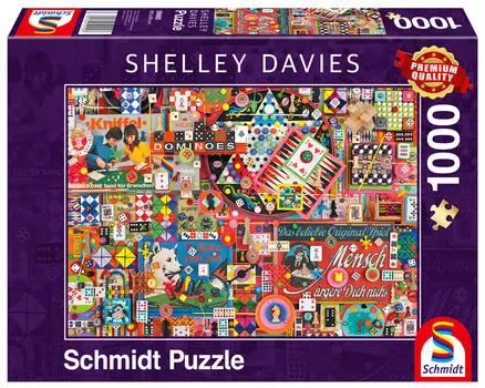 Шмидт, пазл, Настольные игры Shelley Davies Retro, 1000 шт. Schmidt