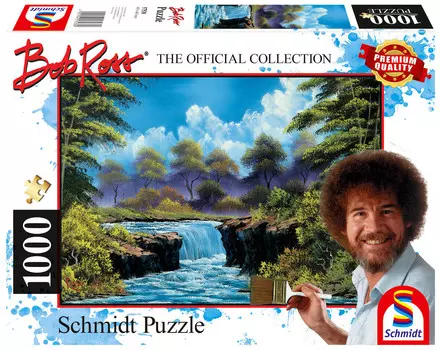 Шмидт, Пазл PQ BOB ROSS Водопад в долине, 1000 шт. Schmidt