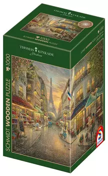 Шмидт, Пазл PQ THOMAS KINKADE Живописный Париж (дерево), 1000 шт. Schmidt