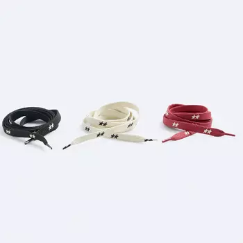 Шнурки Zara Pack Of 3 Logo Laces X Twojeys Limited Edition, красный/черный/белый