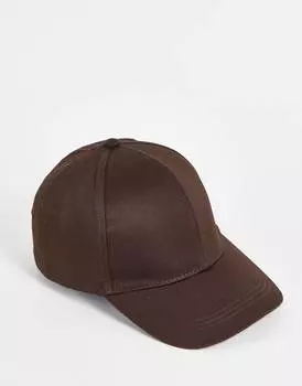 Шоколадная бейсболка ASOS DESIGN