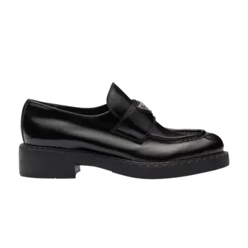 Шоколадные лоферы Prada Wmns, черный