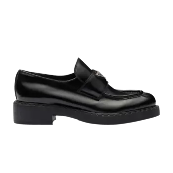 Шоколадные лоферы Prada Wmns, черный