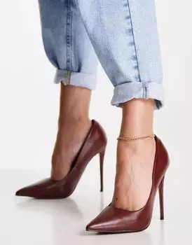 Шоколадные туфли на шпильке ASOS Passion
