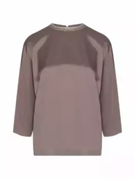 Шёлковая блузка Panicale, коричневый