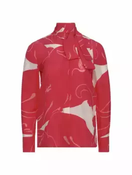 Шёлковая блузка с принтом Valentino Garavani, мультиколор