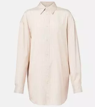 Шёлковая блузка Saint Laurent, Nude Craie