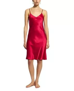 Шёлковая ночная сорочка GINIA, красный