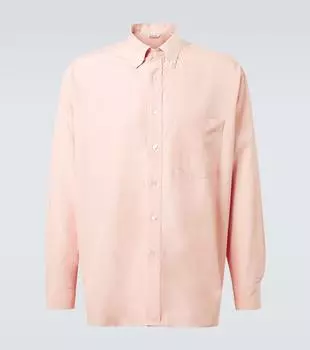 Шёлковая рубашка Auralee, Light Red Chambray