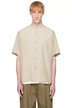 Шёлковая рубашка из шамбре Ylve, бежевый