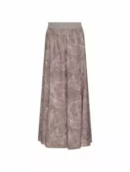 Шёлковая юбка с принтом AGNONA, мультиколор