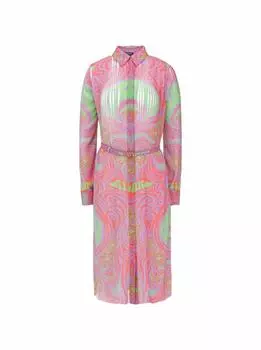 Шёлковое платье-рубашка Versace