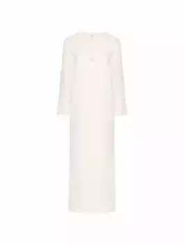 Шёлковое платье с логотипом Valentino Garavani, белый