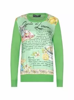 Шёлковый джемпер с принтом Dolce&Gabbana