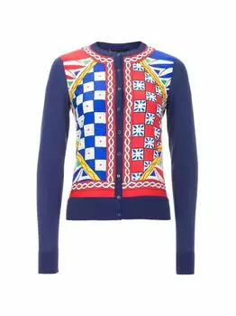 Шёлковый кардиган с принтом Dolce&Gabbana