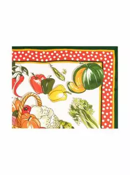 Шёлковый платок с графичным принтом Dolce&Gabbana