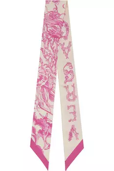 Шёлковый шарф Underwater barocco Versace, мультиколор