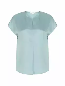 Шёлковый топ Vince, синий