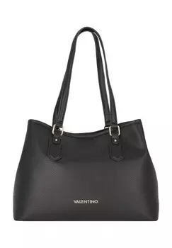 Шопер, эмблема, искусственная кожа, женский Valentino by Mario Valentino, цвет Nero