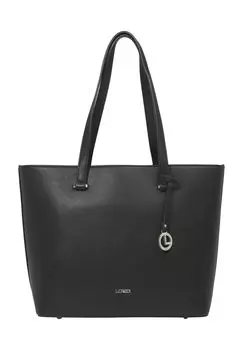 Шопер, эмблема, кулон, однотонный, для женщин L.CREDI, черный