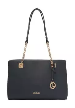 Шопер, эмблема, кулон, однотонный, для женщин L.CREDI, цвет Marine