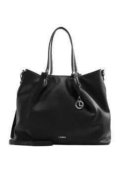 Шопер, эмблема, кулон, однотонный, для женщин L.CREDI, черный