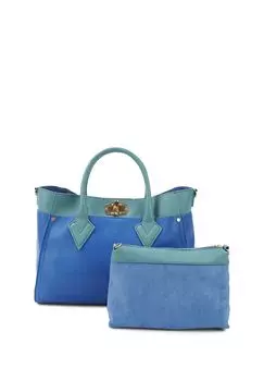 Шопер ATLAS в комплекте с небольшой сумкой через плечо HARPA, цвет Azure Blue