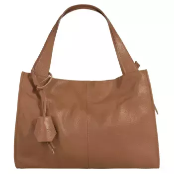 Шопер Cluty, натуральная кожа, производство Италия, цвет Cognac