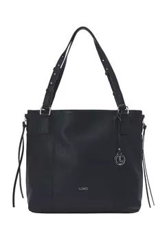 Шопер, имитация кожи, кулон, для женщин L.CREDI, черный