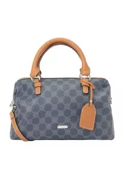 Шопер, имитация кожи, принт с логотипом по всей поверхности, кулон, для женщин PICARD, цвет Jeans