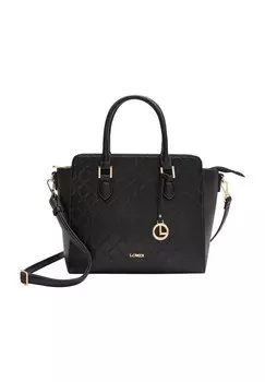 Шопер, искусственная кожа, на молнии, женский L.CREDI, черный