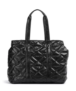 Шопер из искусственной кожи Replay, черный