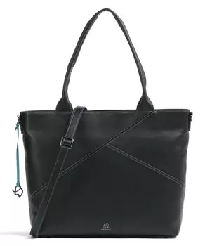 Шопер из мягкой яловой кожи Mywalit, черный