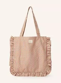 Шопер Justine с рюшами Loeffler Randall, коричневый