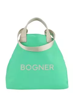 Шопер, кожаные ручки, молния, женский BOGNER, цвет Irish Green