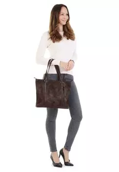 Шопер, натуральная кожа BODENSCHATZ, коричневый