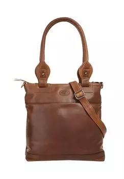 Шопер, натуральная кожа pike, коричневый