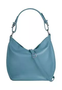 Шопер, натуральная кожа, сделано в Италии Samantha Look, синий