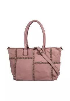 Шопер, натуральная кожа, сделано в Италии Samantha Look, цвет Alt Rosa