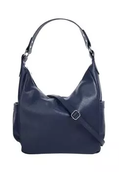 Шопер, натуральная кожа, сделано в Италии Samantha Look, синий